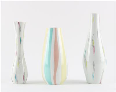 3 Vasen, - Saisoneröffnung - Antiquitäten