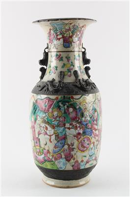 Famille rose Vase, - Antiques