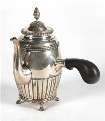 Schwedische Silber Schokoladenkanne, - Antiques