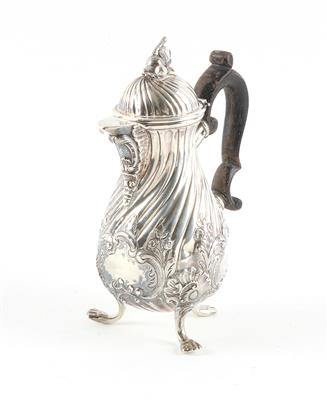 Sheffielder Silber Mokkakanne, - Antiquariato