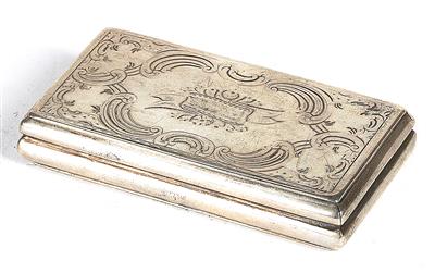 Wiener Silber Deckeldose von 1844, - Antiquitäten