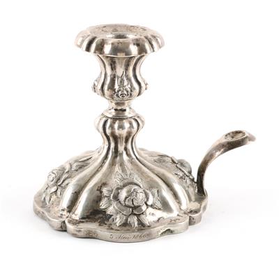 Wiener Silber Handkerzenleuchter, - Antiques