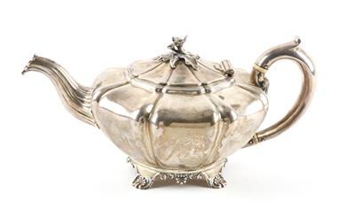 Londoner Teekanne, - Ausgewählte Silberobjekte