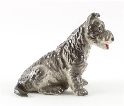 Sitzender Terrier, - Antiques
