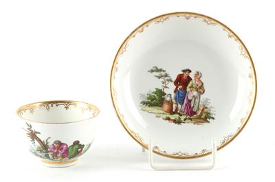 Tasse mit Untertasse, kaiserliche Manufaktur, Wien um 1770 - Antiques