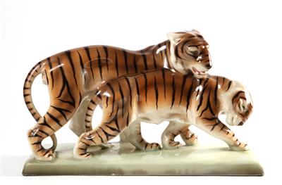 2 Tiger, - Antiques