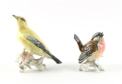 2 Vögel, - Antiques