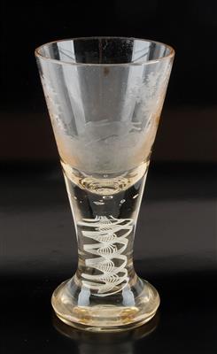 Bierglas mit fliehendem Hasen, - Antiquariato