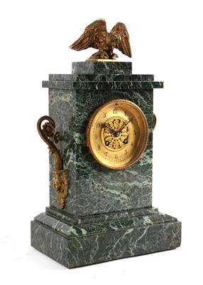 Napoleon III Marmor Kaminuhr - Antiquitäten