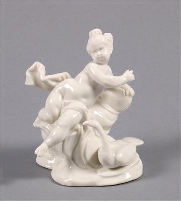 Putto mit Pfau, - Antiques