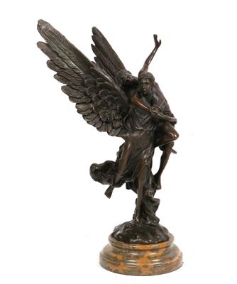 Engel mit männlichem Akt mit Schwert, - Antiques