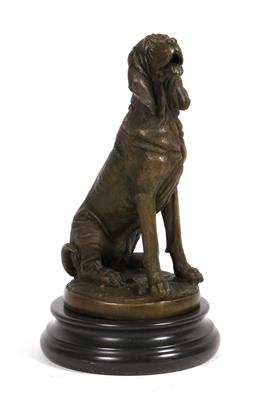 Sitzender Hund, - Antiquariato