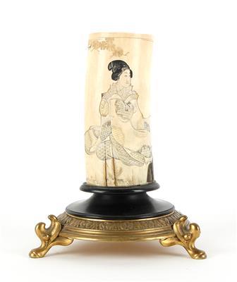 Elfenbeinzahn, Japan, Meiji Periode, - Antiques