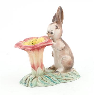 Hase mit Blume, - Antiquariato