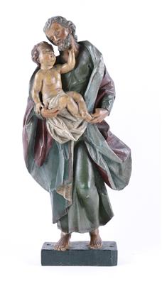 Hl. Josef mit Jesuskind, - Antiquitäten