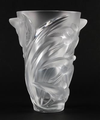 Vase nach dem Modell von Lalique "Martinets", - Starožitnosti