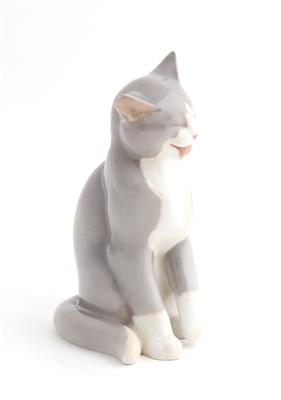 Sitzende Katze, - Antiquariato