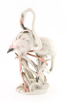 2 Flamingos, - Antiquariato