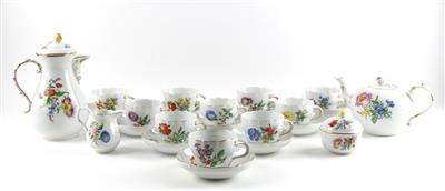 Meissen Kaffee- und Teeserviceteile: - Antiquariato