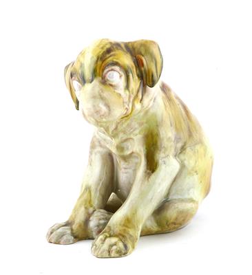 Sitzender Hund, - Antiques