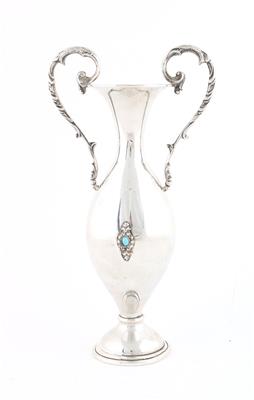 Italienische Silber Vase, - Silber
