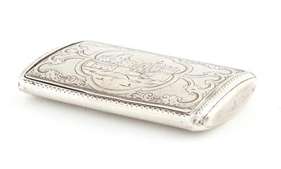 Wiener Silber Deckeldose von 1859, - Silber