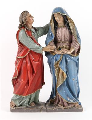 Hl. Maria und Johannes, - Antiques
