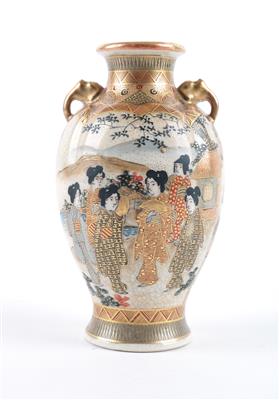 Satsuma Vase, - Antiquitäten - Saisonabschlussauktion