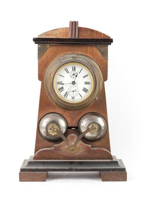 Jugendstil Tischuhr "Junghans" mit Wecker - Antiques, clocks, scientific Instruments and models