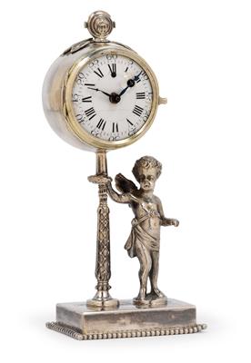 Kleine Silber Tischuhr - Antiquariato, orologi, strumenti scientifici a modelli