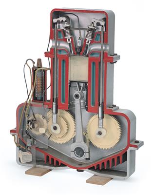 Ottomotor, Modell im Querschnitt - Antiquitäten, Uhren, historische wissenschaftliche Instrumente und Modelle