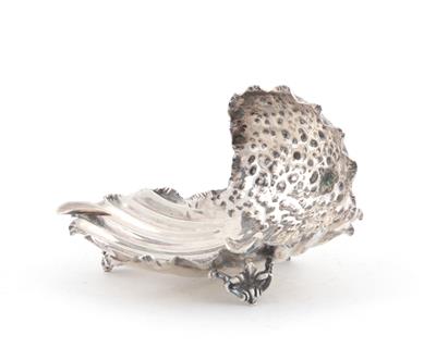 Italienischer Silber Aschenbecher in Muschelform, - Antiquitäten