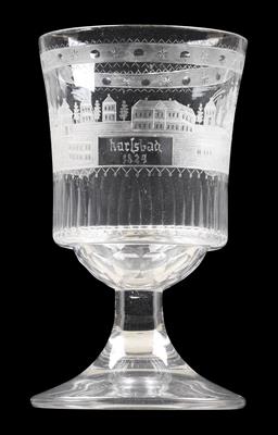 Pokal datiert Karlsbad 1824, - Antiques