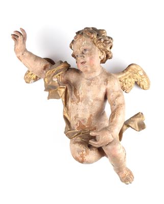 Spätbarocker Engel, - Antiquitäten