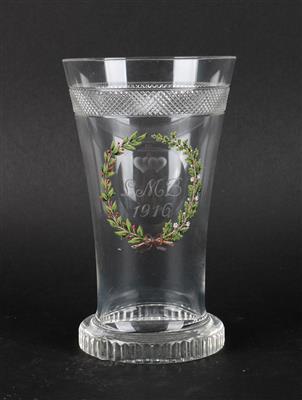 Lobmeyr-Hochzeitsglas, - Antiques