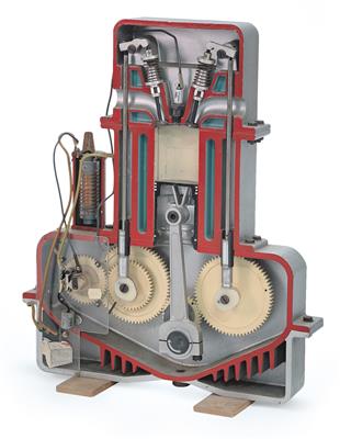Ottomotor, Modell im Querschnitt - Antiquitäten
