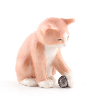 Katze mit Ball, - Antiques