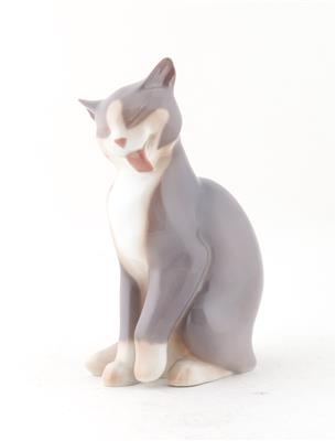 Sitzende Katze, - Antiquariato