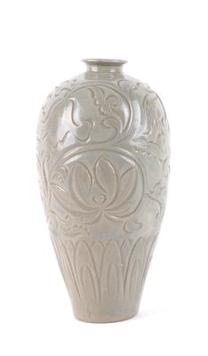Seladon glasierte Meiping Vase, - Antiques