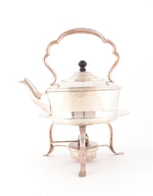 Teekanne mit Rechaud, - Antiques