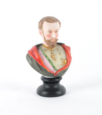 Porträtbüste Kronprinz Rudolf, - Antiques