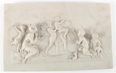 Steinguss Relief, tanzende Kinder, - Antiquariato