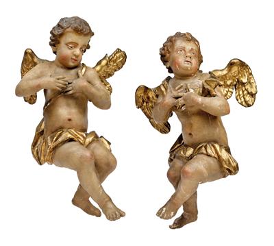 Paar Barockengel, - Antiquariato