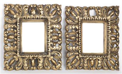 Zwei Spiegelrahmen, - Antiques