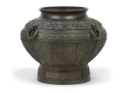 Bronzegefäß, China, Qing Dynastie - Antiquariato