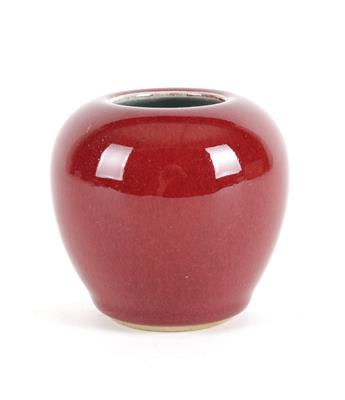 Kleine Vase mit OchsenblutGlasur, - Antiquariato