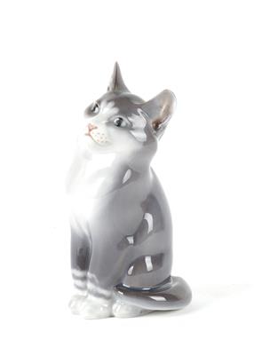 Sitzende Katze, - Antiquariato