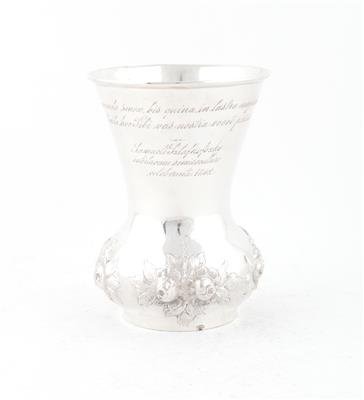 Wiener Silber Becher von 1859, - Antiquitäten