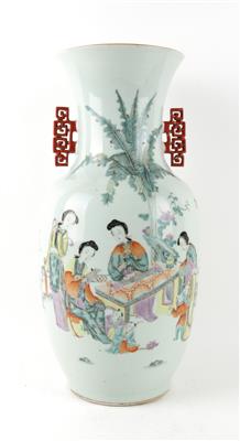 Famille rose Vase, - Antiques
