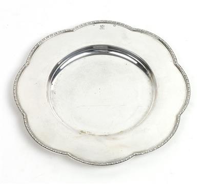 Prager Silber Teller, - Antiquitäten